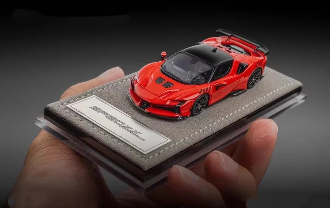 

Модель HH 1:64 SF90XX Stradale из смолы, ограниченная серия, модель автомобиля, Коллекционное украшение