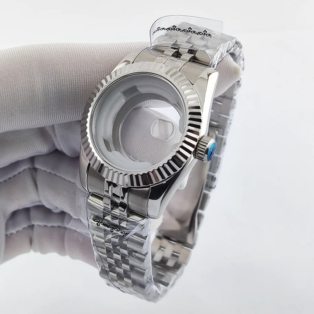 

31mm case NH35 case 904L stainless steel sapphire glass waterproof case watch parts replacement accessories NH35 watch case