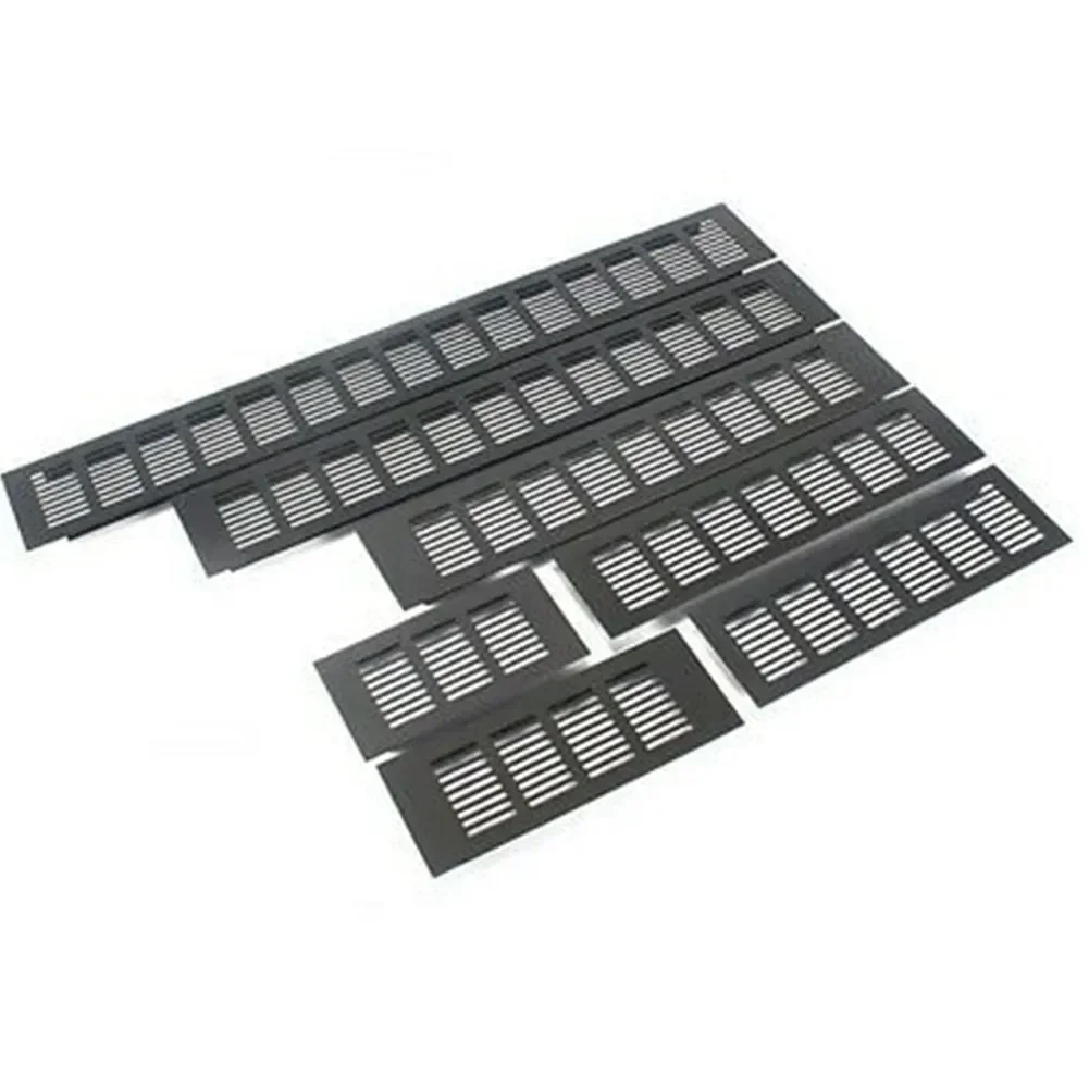 Parts Accessories New Air Vent Grille Wall Ventilation Cover Wardrobe 50*150-400mm Aluminum Black Multi-functional