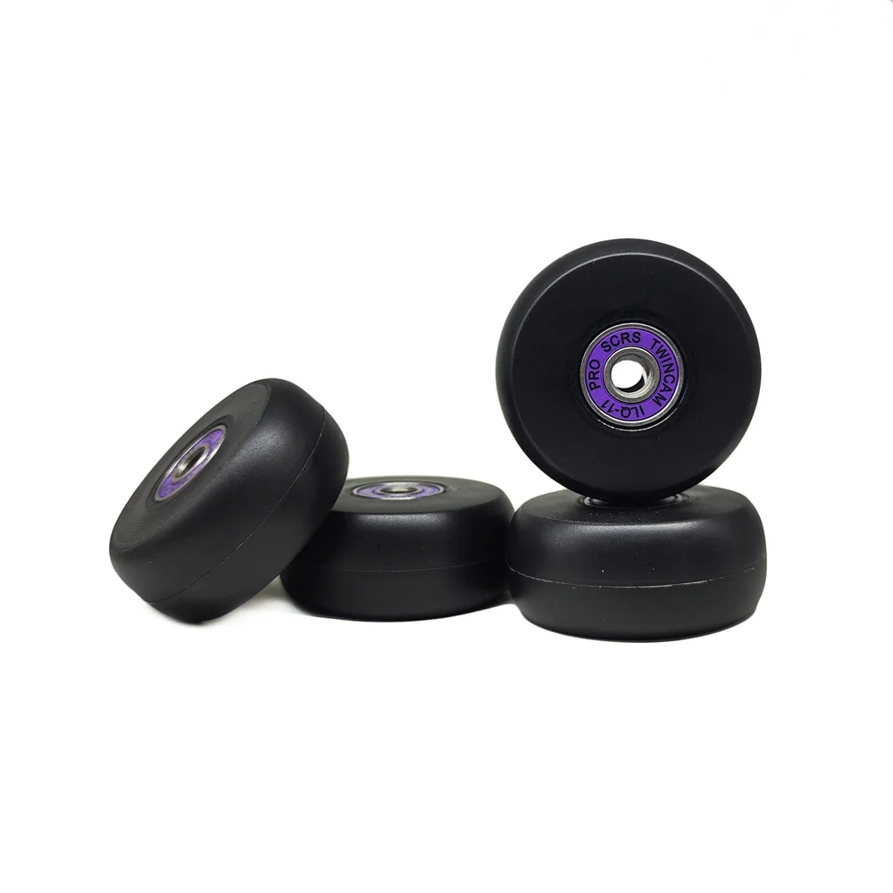 Patines en línea agresivos, rueda blanca de 57mm y 24mm de espesor, para patinaje sobre ruedas, 90A, Rodas Duro ILQ11 608, 8 unidades