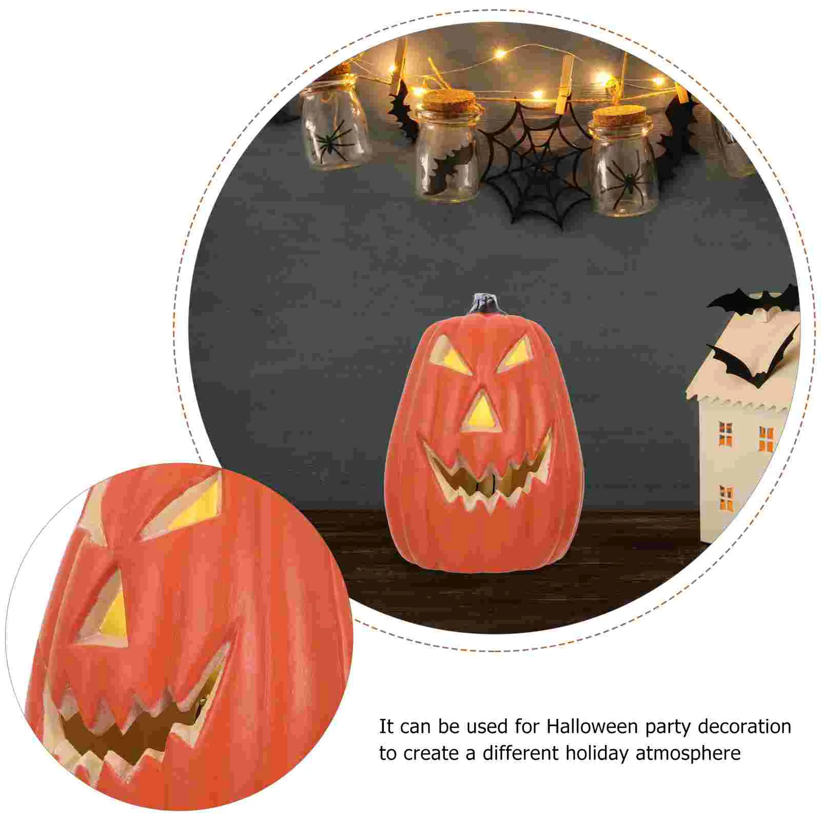 Pumpkin Ornaments PE Material Light Halloween Supplies Dining Table Special Occasion Decoration Lamp Distinctive