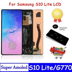 슈퍼 AMOLED LCD 디스플레이 터치 스크린, 삼성 S10 라이트 G770F G770F/DS G770F/DSM G770U1