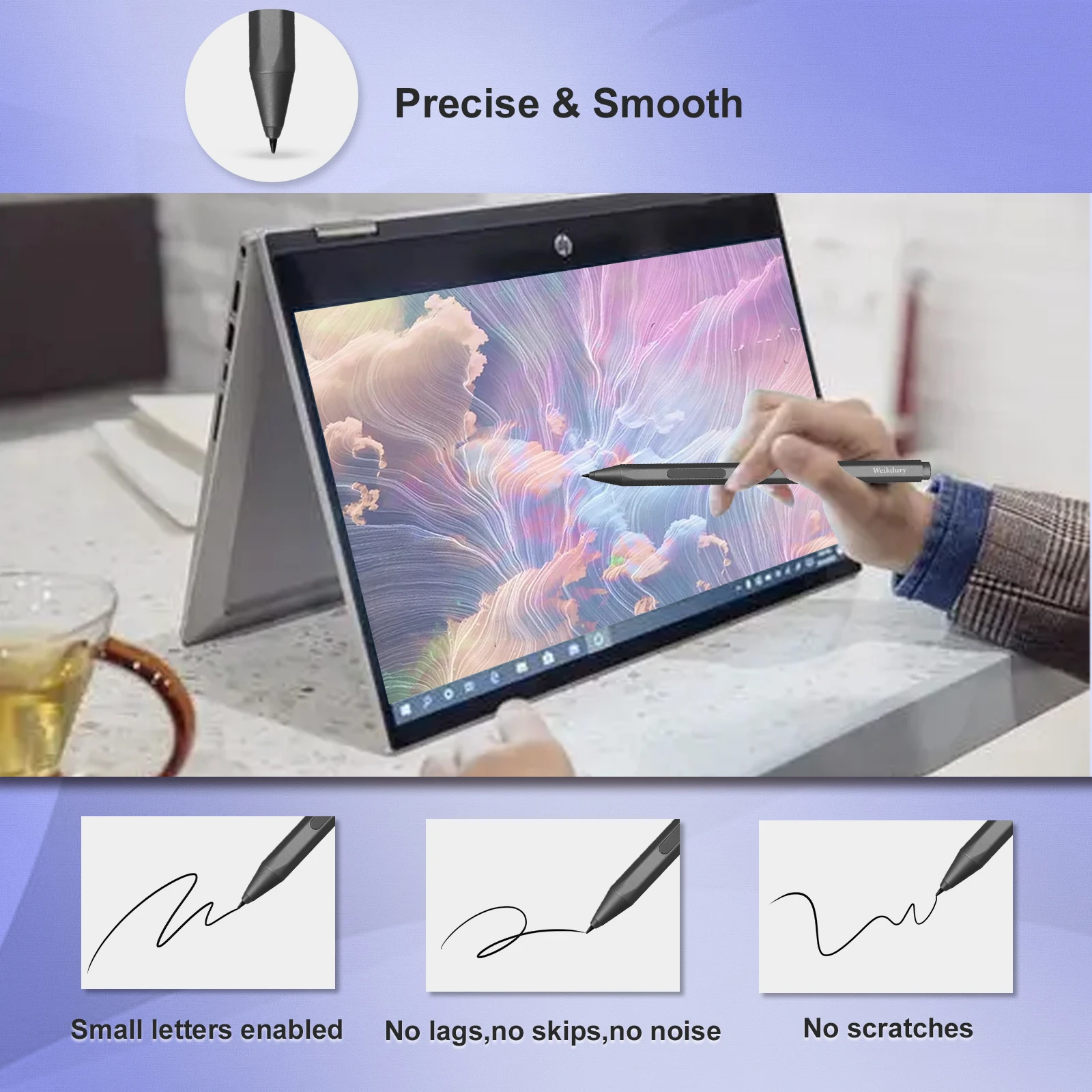 1024/4096 Stylus Pen for Microsoft Surface Pro X/9/8/7/6/5/4/3/Surface 3/go 3 2/Book 3 2 1/Laptop/Studio Palm Rejection Magnetic