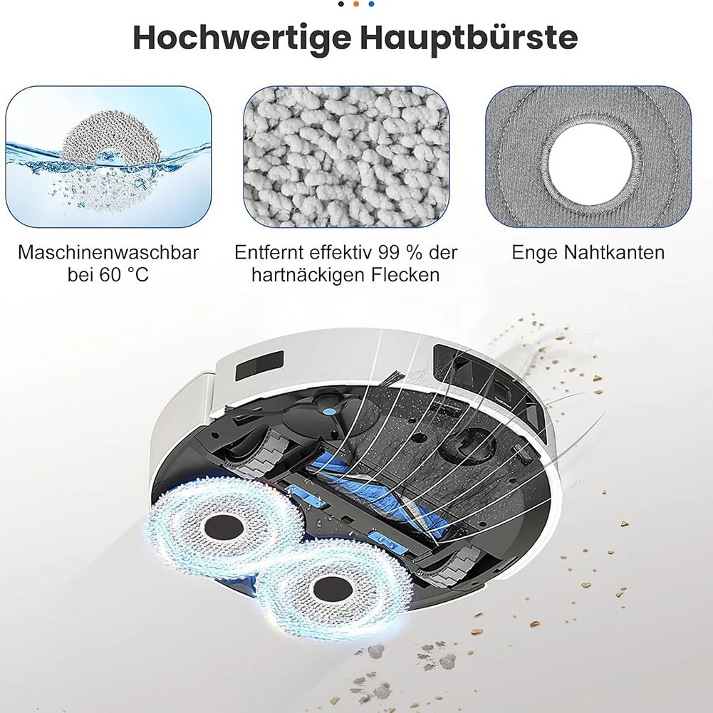 Аксессуары для робота-пылесоса Ecovacs Deebot T30 Omni/T30 Pro Omni, основная щетка, мешки для пыли, салфетки, фильтры