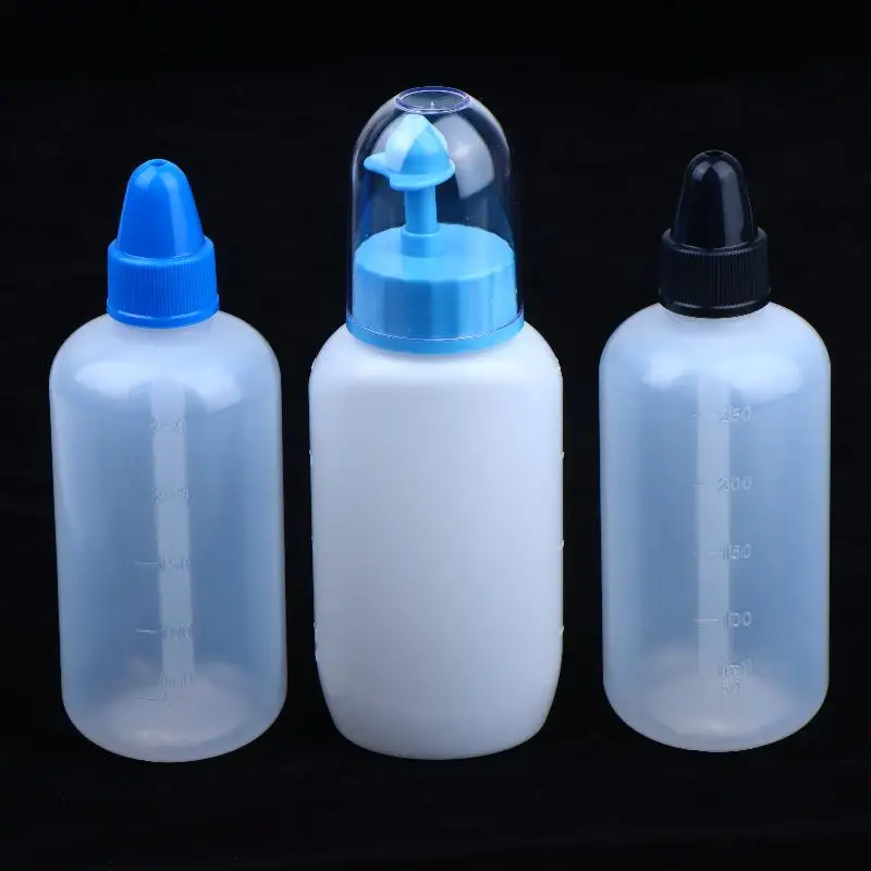 {+} 1Pcs Nasal Wash Cleaner Nose Protector 240/250ML Nasal Irrigator Nose Rinse Spray Bottle Avoid Allergic Rhinitis Neti Pot