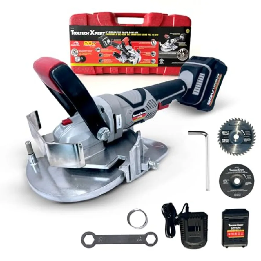 

Беспроводная пила для подрезки проемов с твердосплавным лезвием по дереву, лезвием по камню, отверстием для отвода пыли, регулировкой высоты и глубины