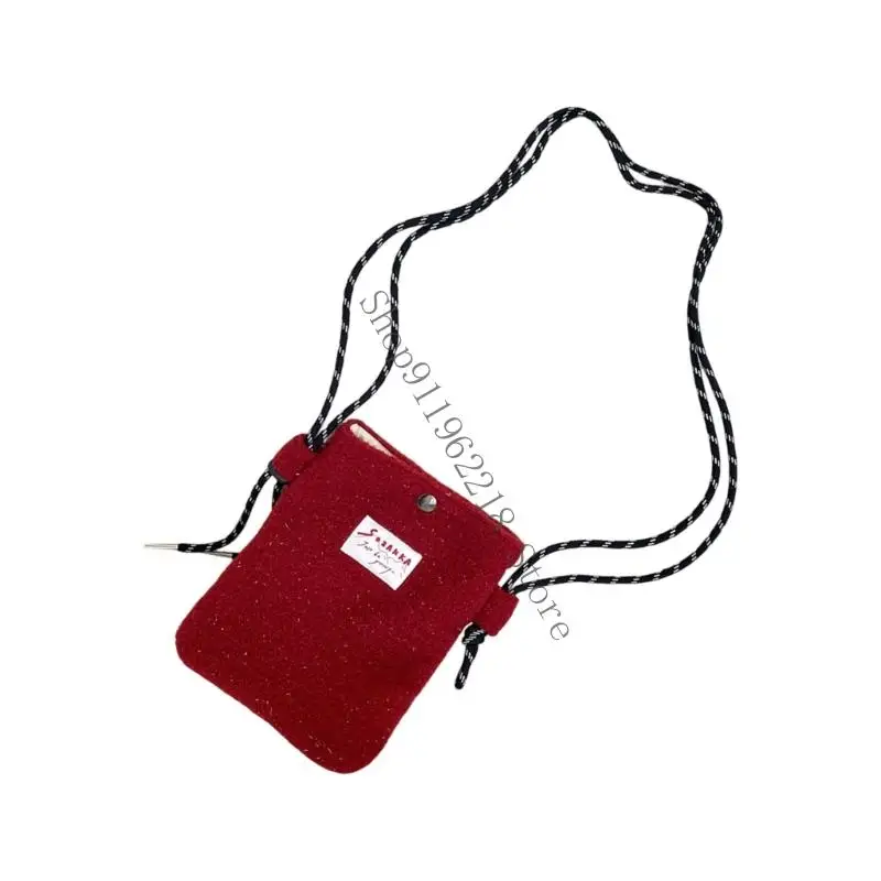 小さなクロスボディ携帯電話財布バッグ ショルダーストラップ付き、トラベルポーチ女性パスポート電話ホルダーリストレット財布066F