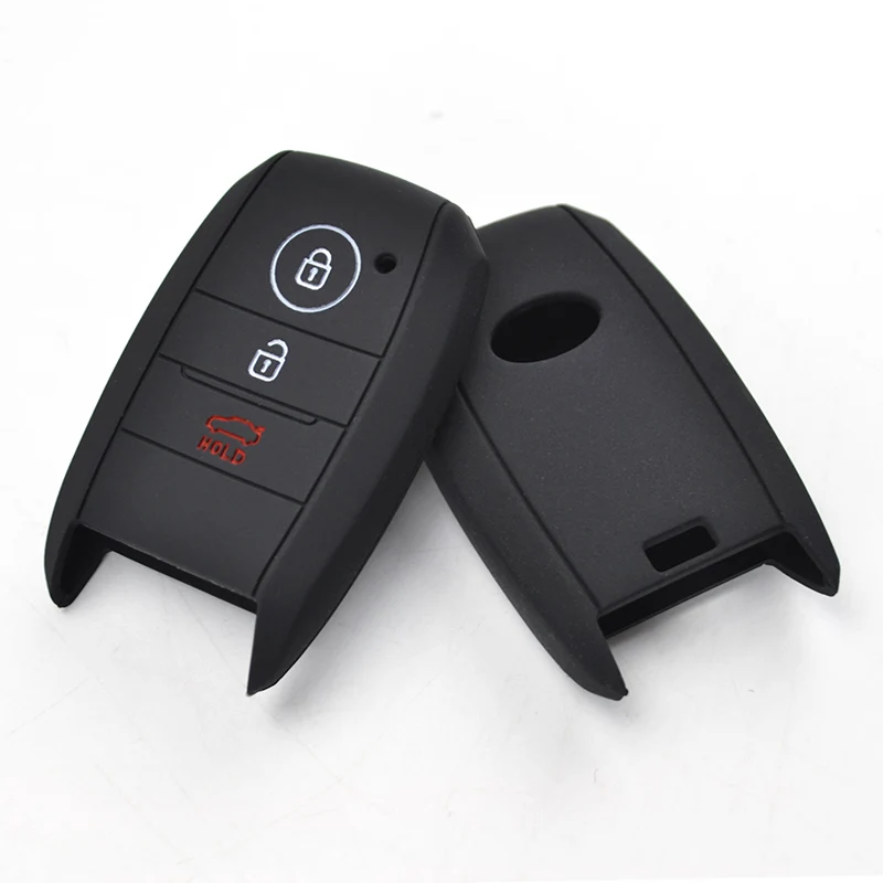 AX For Kia Rio Ceed Soul Sportage Sorento Carens Picanto Skin Holder 3 Button Silicone Car Remote Key Fob Shell Cover Case