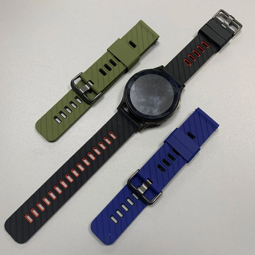 Cinturino da polso in silicone da 22 mm per HUAWEI WATCH 5 4pro/GT6 5 Pro/GT 5 6 4 3 46mm Runner Ultimate Bracciale sportivo Accessori per cinturini