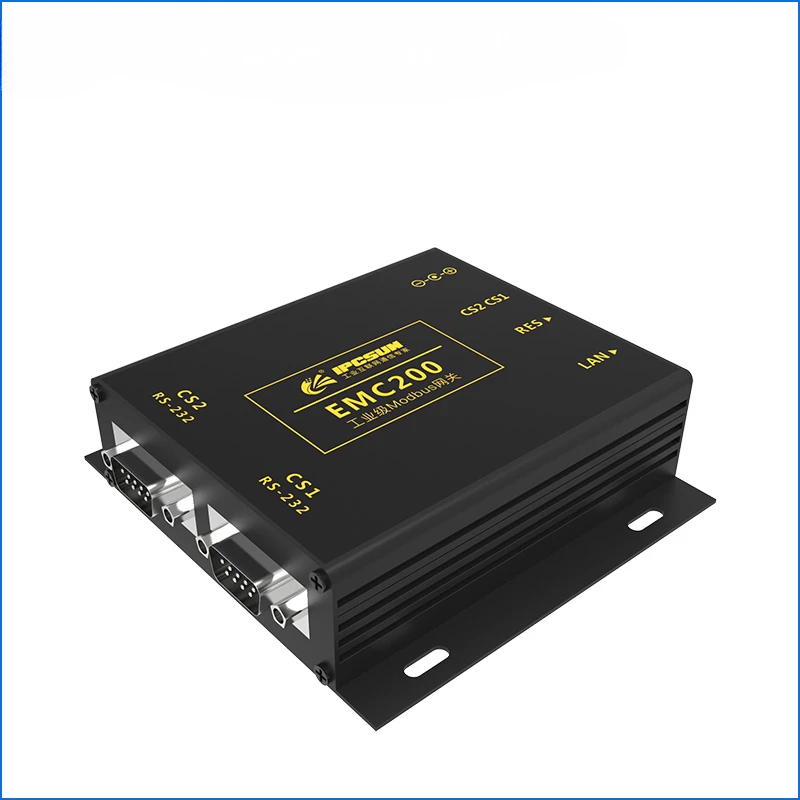 Industrial Modbus Gateway rtu to tcp 232 to Ethernet High Stability modbus Rtu Module 2 Port Serial Server EMC200