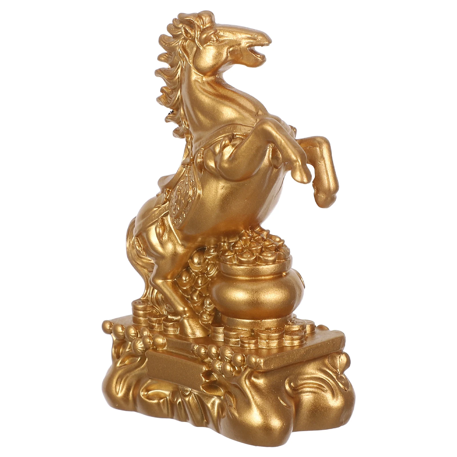 

Standing Horse Statue Crafted in Resin Chinese Zodiac Decor Piece for Indoor Prosperity and Career Progress