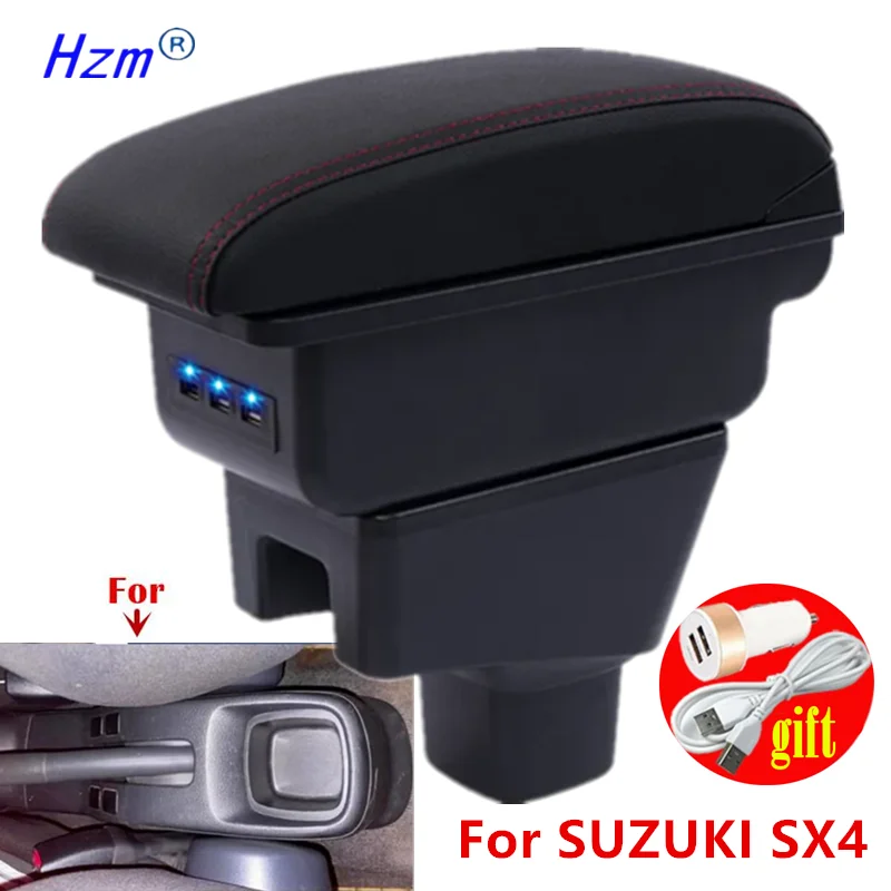 

Car Armrest box For SUZUKI SX4 Central Storage box Interior Dedicated Retrofit parts Car Accessories
