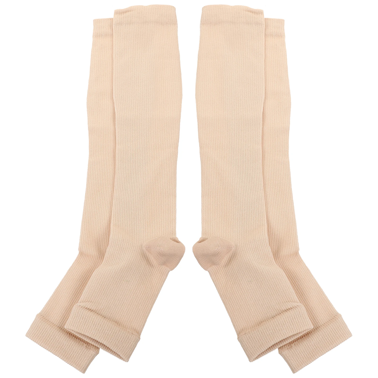 

2Pairs Elastic Calf Compression Socks Durable Sports Sleeve Leg Support Stockings Breathable Comfortable for Slimming and