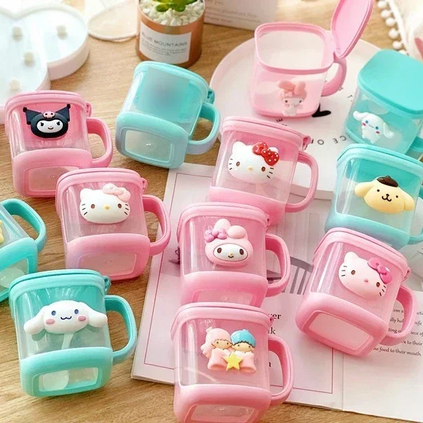 سانريو مرحبا كيتي المطبخ صندوق توابل كورومي ميلودي سينامورول Msg الملح السكر جرة المنزلية التوابل جرة صندوق تخزين