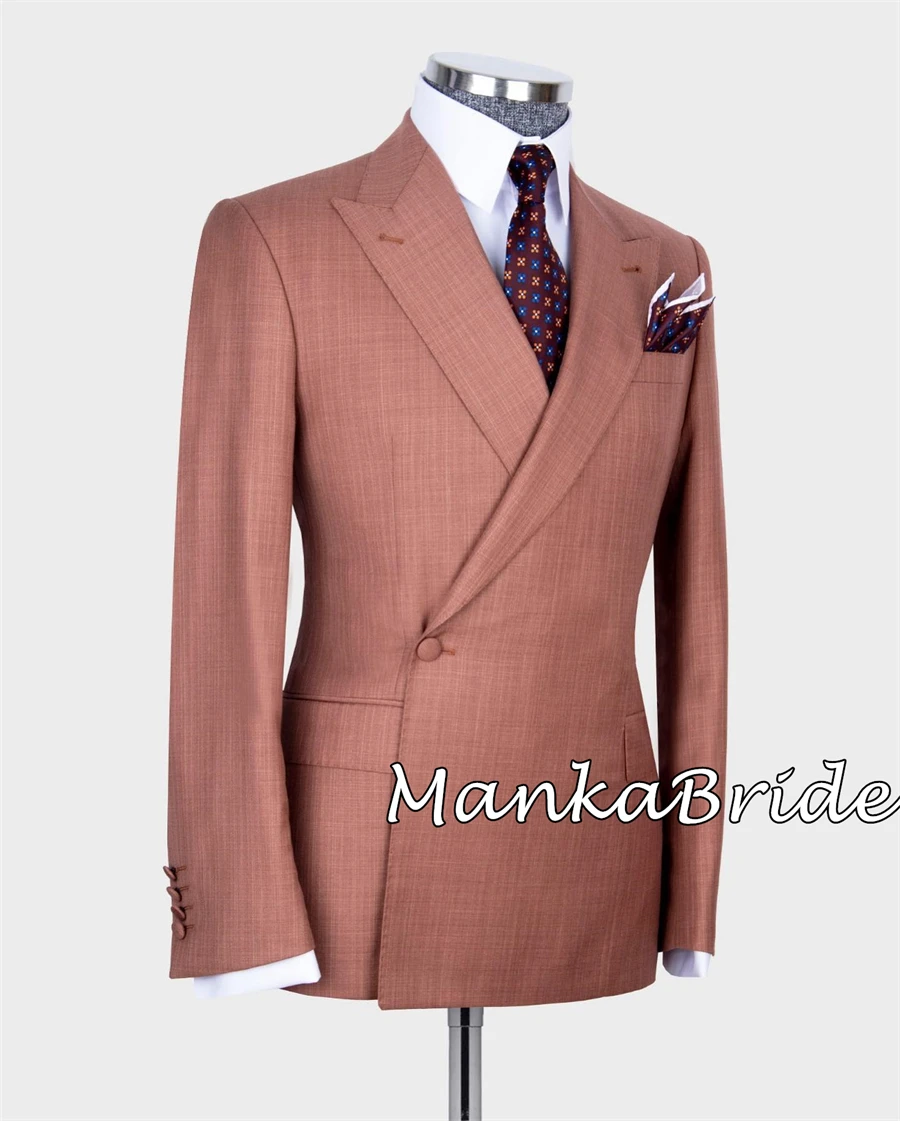 Smoking de marié classique à double boutonnage pour mariage, blazer, pantalon, fête formelle, affaires, bureau, olympiques pour hommes, 2 pièces