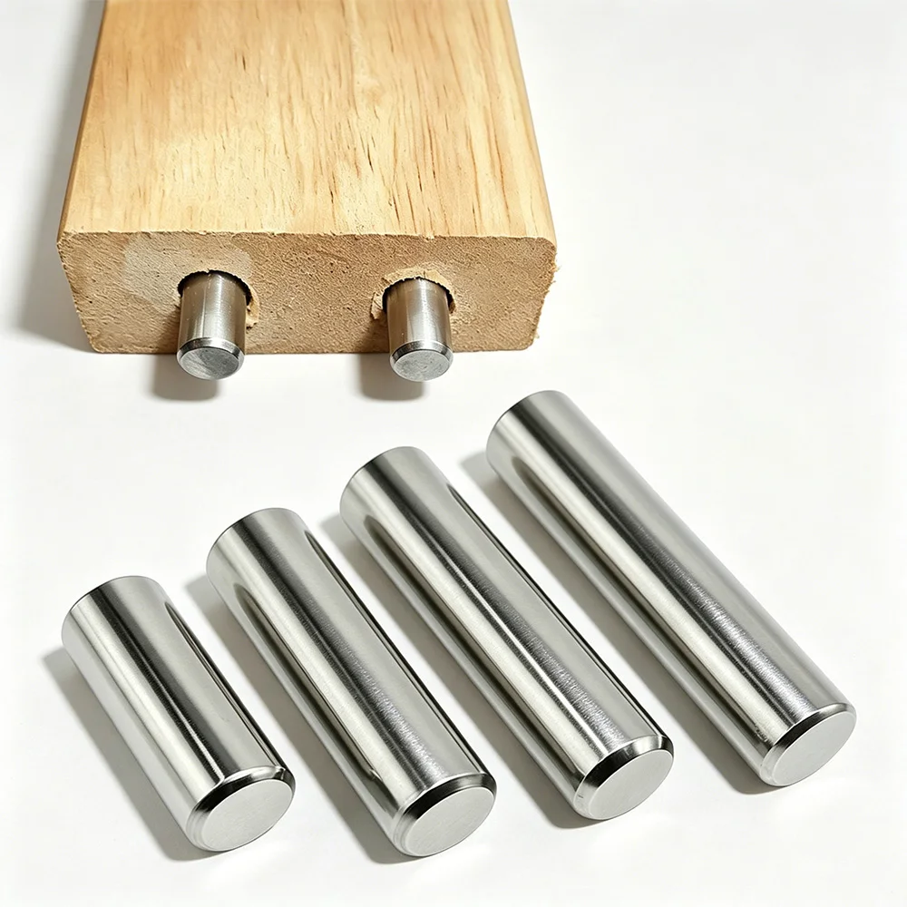 Precision Solid Cylindrical Dowel Pin 304 Stainless Steel - Positioning Pin for Furniture, Molds & Automotive (M2 M3 M4 M5 M6)