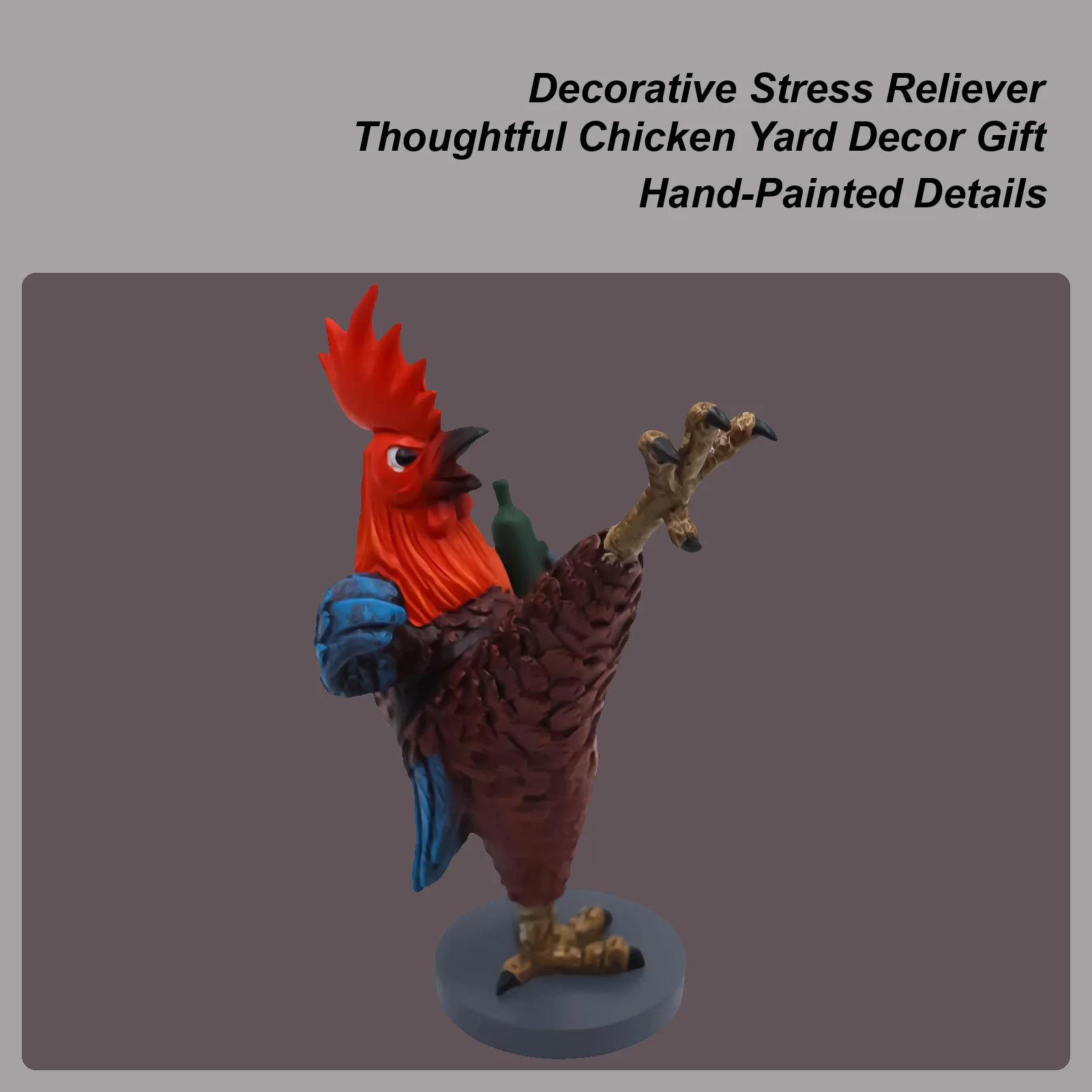 

Статуи курицы, коллекционные животные, украшение из смолы, домашний декор стола, кунг-фу, скульптура курицы для гостиной, полки для спальни