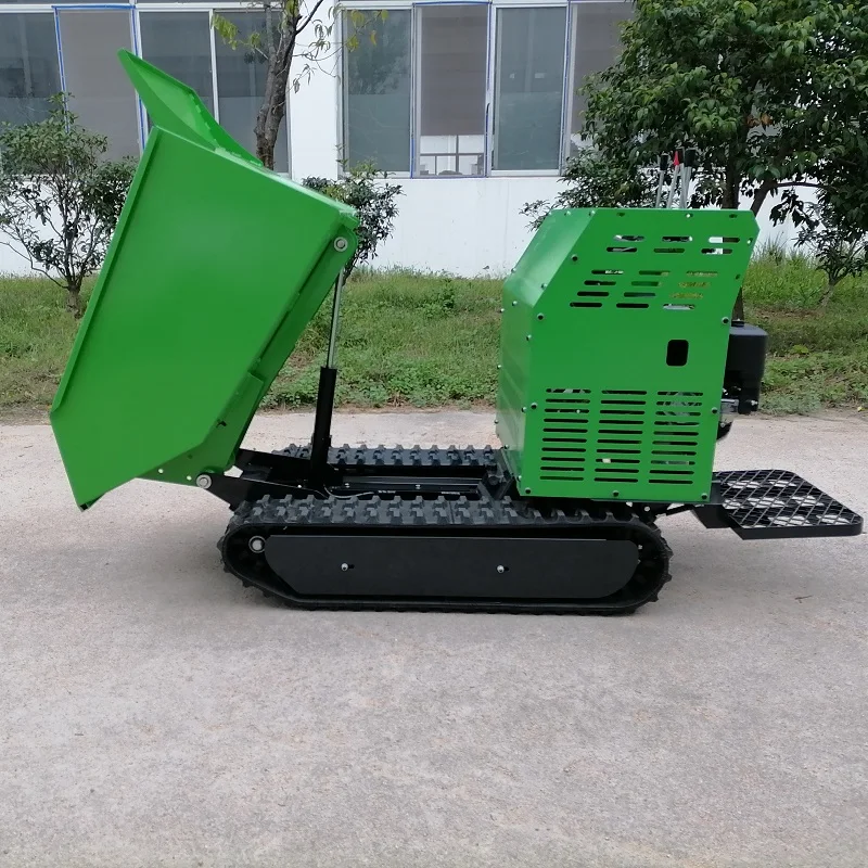 Dumper Tracked Motor Wheelbarrow Track Site Dumper For Farm Work Mini Crawler Dumper Truck