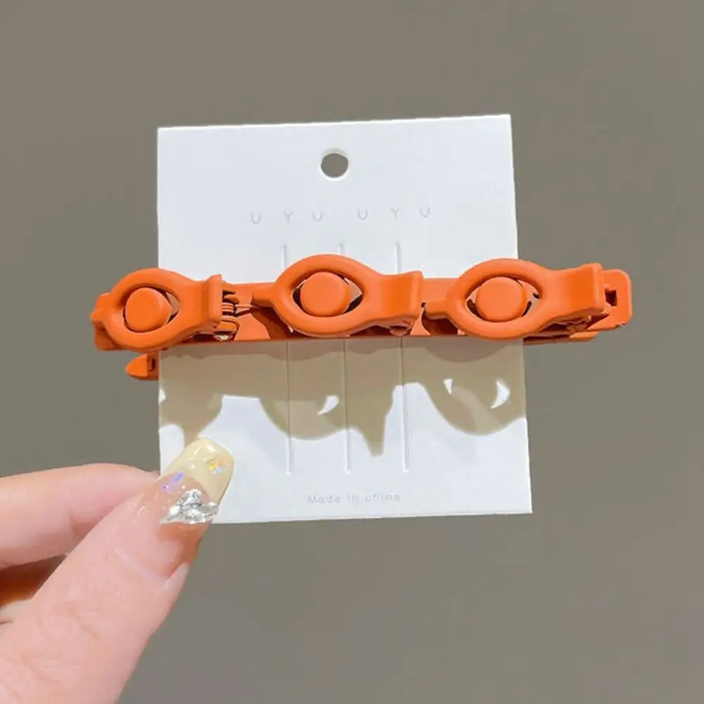 Simple Side Barrettes Braided Hair Clip Korean Style Plastic Duckbill Clip Hairpin Headwear Bangs Clip Daily