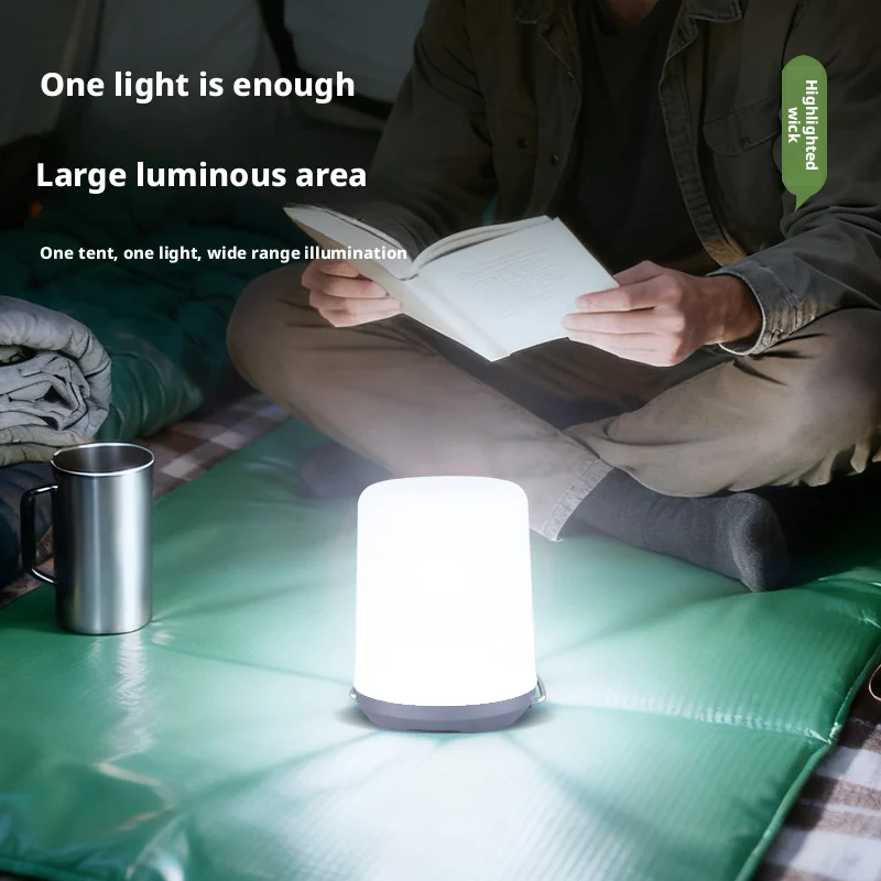 Outdoor Camping Lantern Atmosphere Tent Lighting Handheld Campsite Light Portable Illumination for Wilderness Adventures