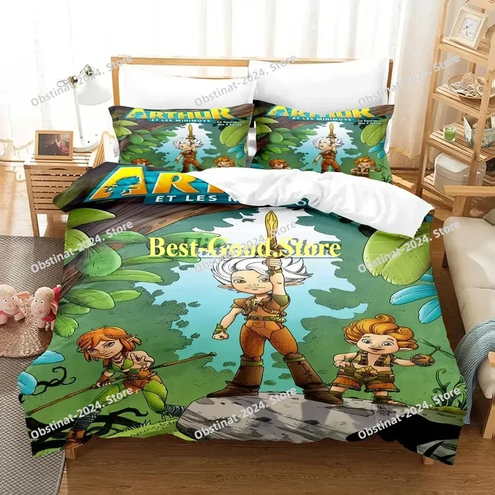 

Arthur et les minimoys Bedding Set Duvet Cover Full Queen King Size Pillowcase Bed Printed Set Aldult Kid Bedroom Single Twin