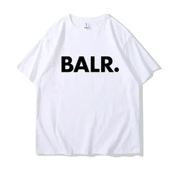 T shirt Men Hip Hop Balr Print Cotton T Shirt Streetwear Harajuku Summer Short Sleeve T-Shirt Women Tops Tees Fashion ClothingRa