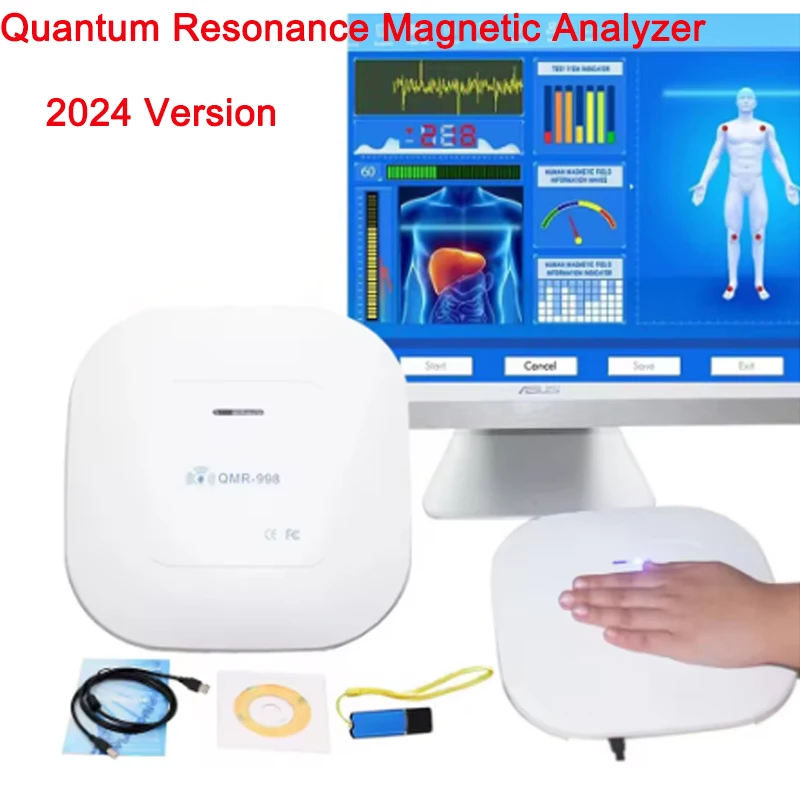 Portable Quantum Resonance Magnetic Analyzer Analytical Instrument Hand Touch for Precise Detection of Human Health Indicators