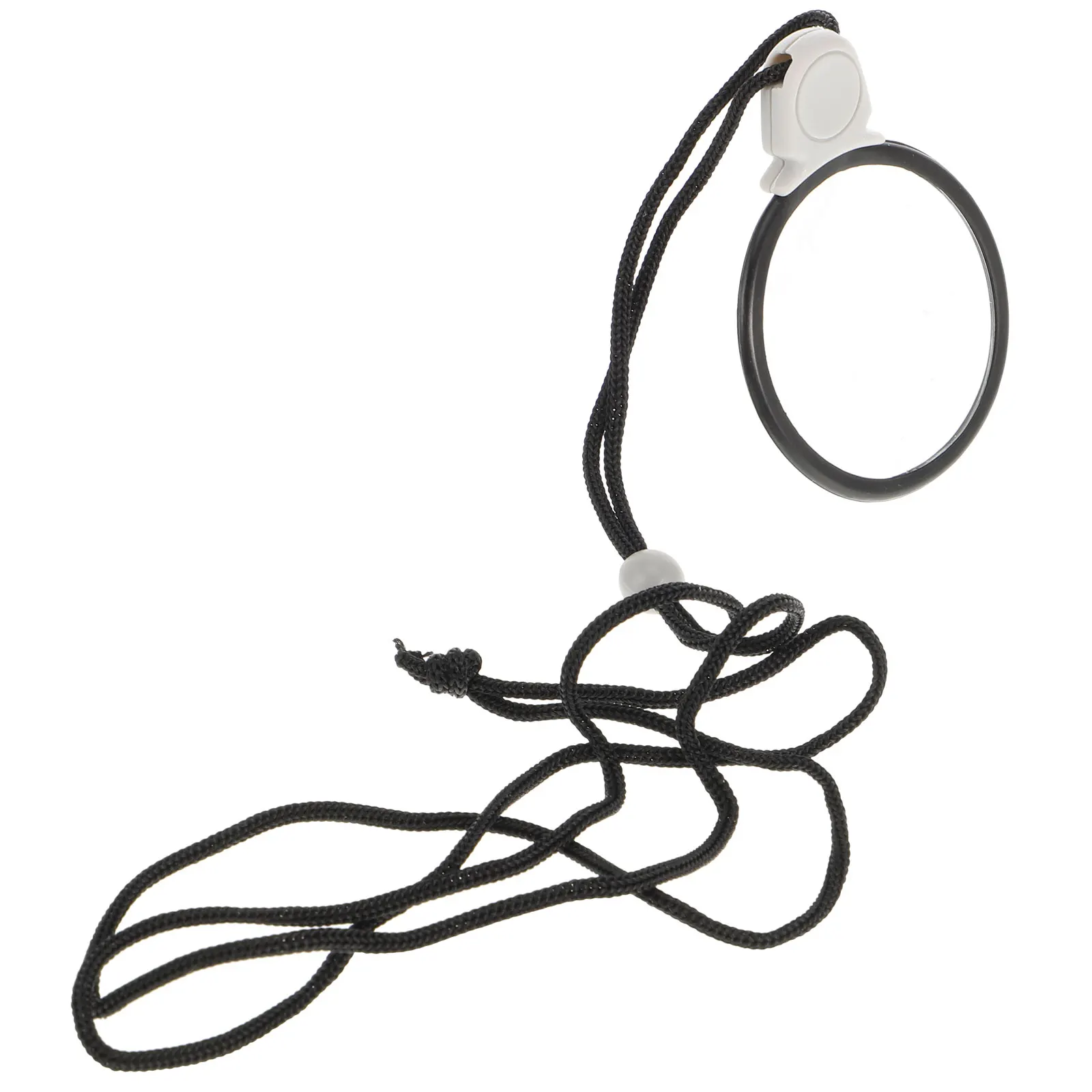 

Hanging Loupe Necklace Clear Lens Plastic Chain Compact Reading Aid Travel Use Plastic Chain Magnifying Glass Magnifying Glass