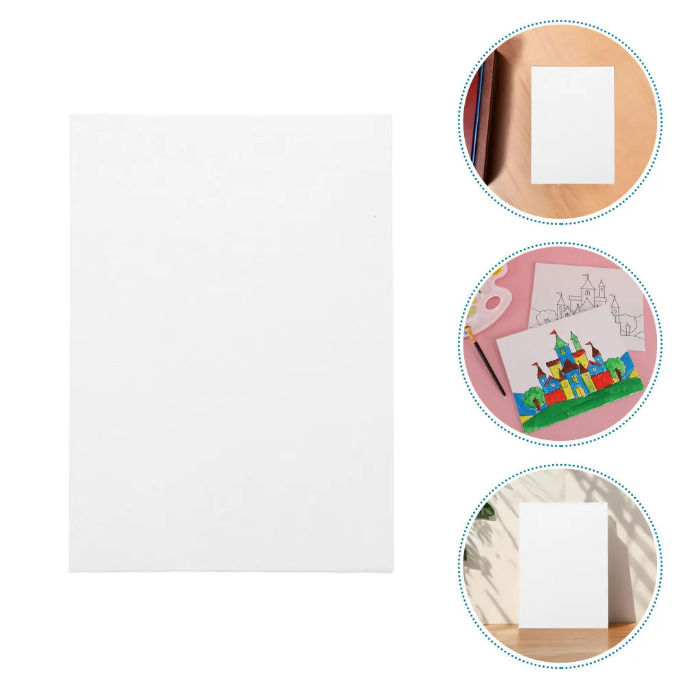 

5Pcs Smooth Surface Artist Board for Acrylic Oil Watercolor Painting Long Lasting Craft Supplies Paints for Canvas Painting