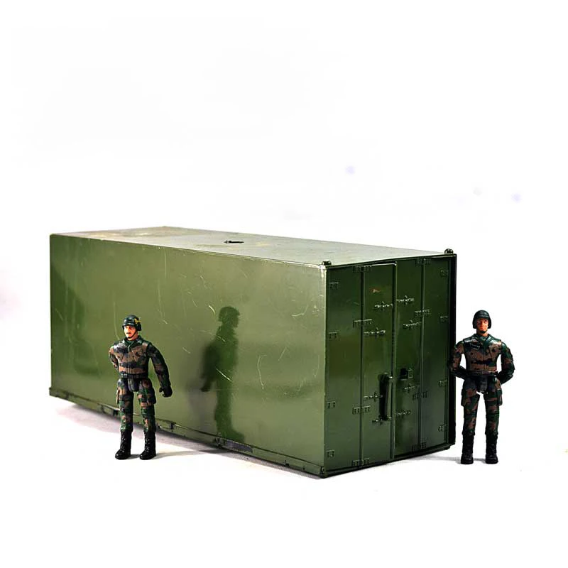 3.75'' Soldier Action Figure Scene Accessory Props Container UAV Computer Console Model Plastic Open Door Ver DIY Boy Toy