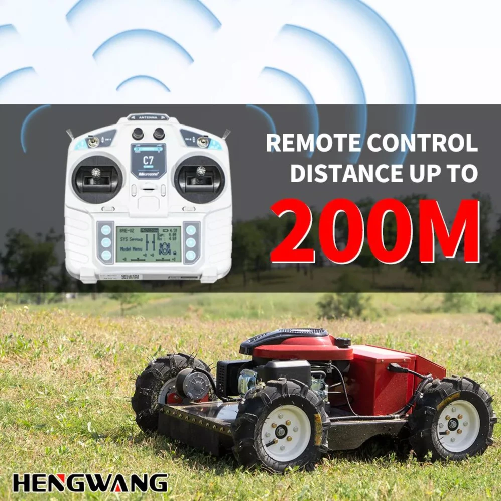 Customize Crawler Electric Remote Control Lawn Mower Robot Suitable For Yard Balcony Orchard Farm And Golf Course