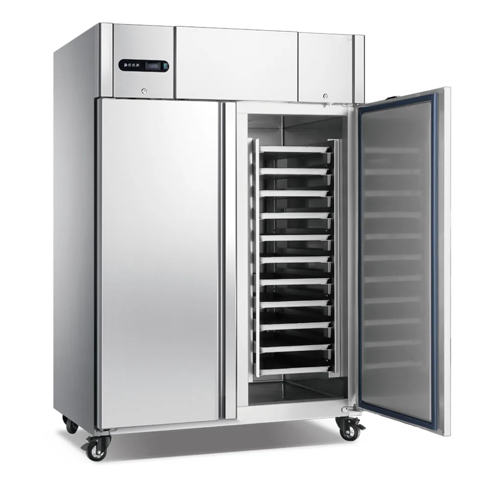 Good quality Stainless Steel Upright Chiller Bread Pizza Cooling Refrigerator 15/30/45 Baking Tray Freezer