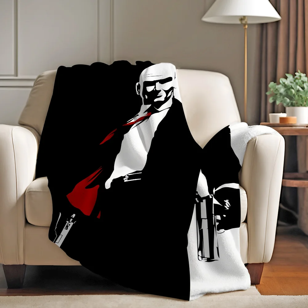 Movie H-Hitman Agent 47 Blanket Soft and Skin Friendly For Couch Bed Napping Bedspread All Seasons Comforter view 3