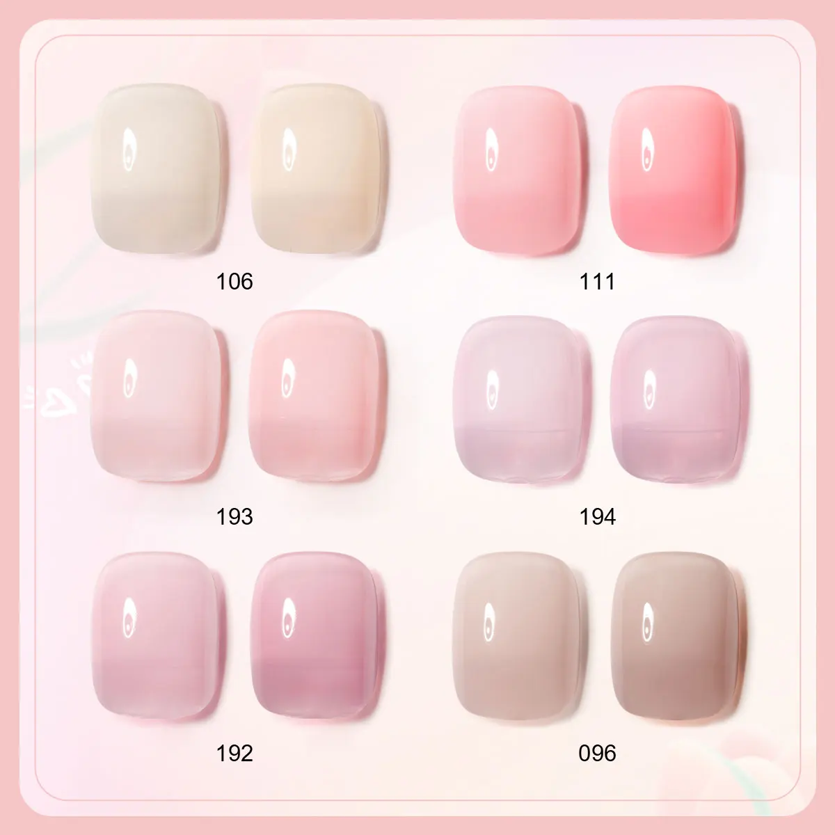 라이메걸 6색 젤 네일 폴리쉬 세트 8ML 쉬어 컬러 네일 젤 베르니 세미 퍼머넌트 UV 젤 네일 아트 바른 네일 폴리쉬 젤 키트