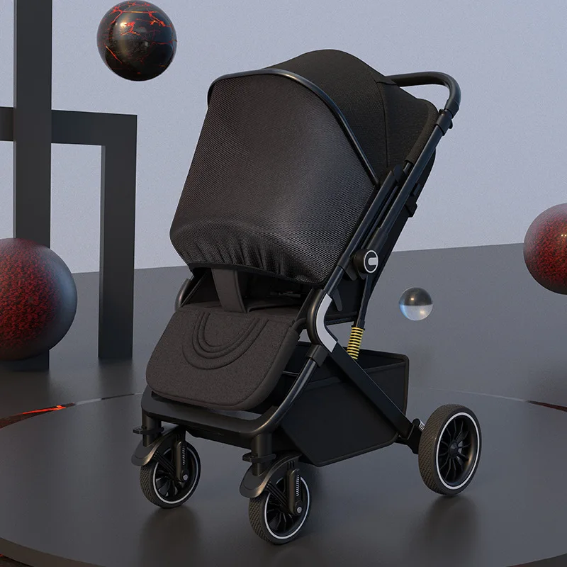 

New Baby Stroller Lightweight & Foldable Infant Stroller with Oversized Sunshade Large Sleep Shade Portable Baby Carriage