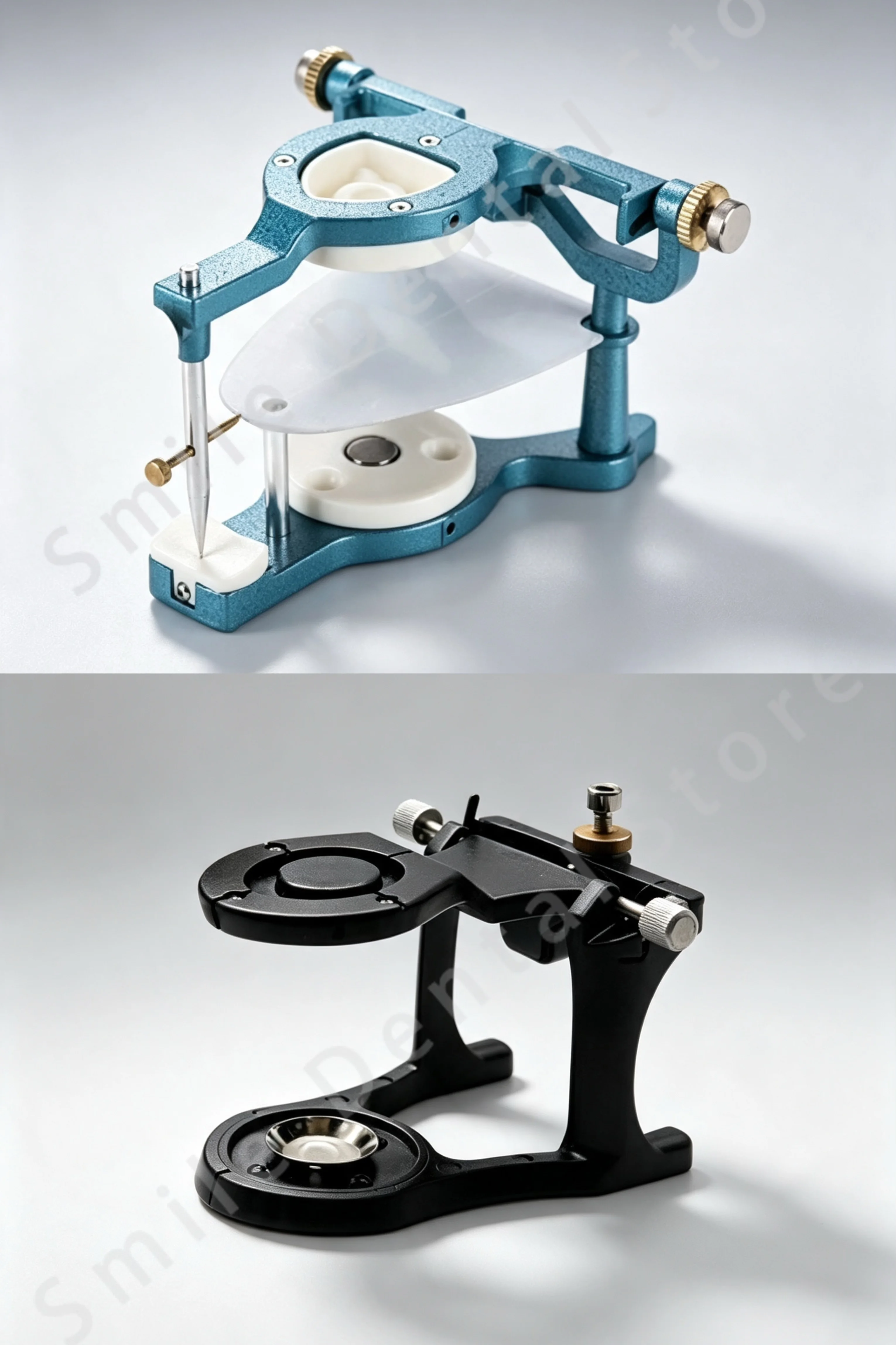 Adjustable Alloy Dental Magnetic Articulator Large & Small Occlusal Frame for Pre‑cast Dental Models Mounting Lab Technician Use