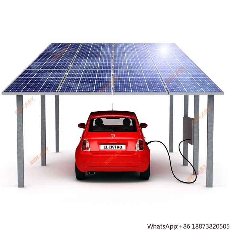 

photovoltaic ground mount carport solar system aluminium solaire carport structural for car parking