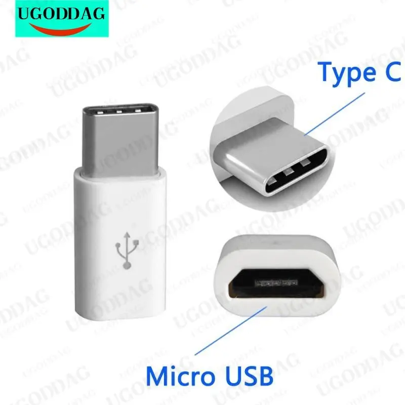 Mini convertidor adaptador de datos portátil USB 3,1 Micro a USB-C tipo C para Xiaomi Huawei Samsung Galaxy A7 adaptador USB tipo C