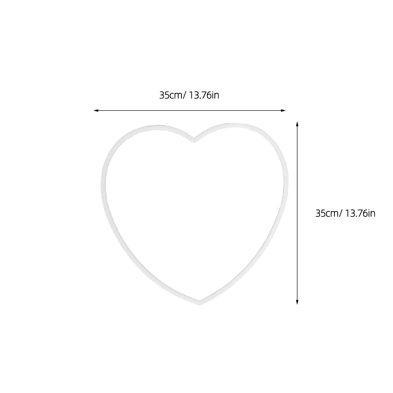 10Pcs Dreamcatcher Hoops Heart Shape Plastic Macrame Rings DIY Craft Supplies Small Rings for Handmade Dreamcatcher Decoration