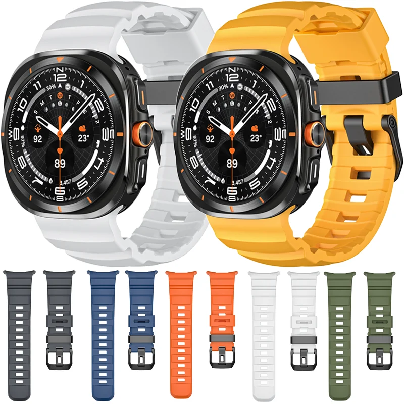 تريل سيليكون حزام لساعة سامسونج جالاكسي الترا 2025 47 مللي متر الفرقة سوار رياضي لساعة جالاكسي الترا 47 مللي متر معصمه Correa #1