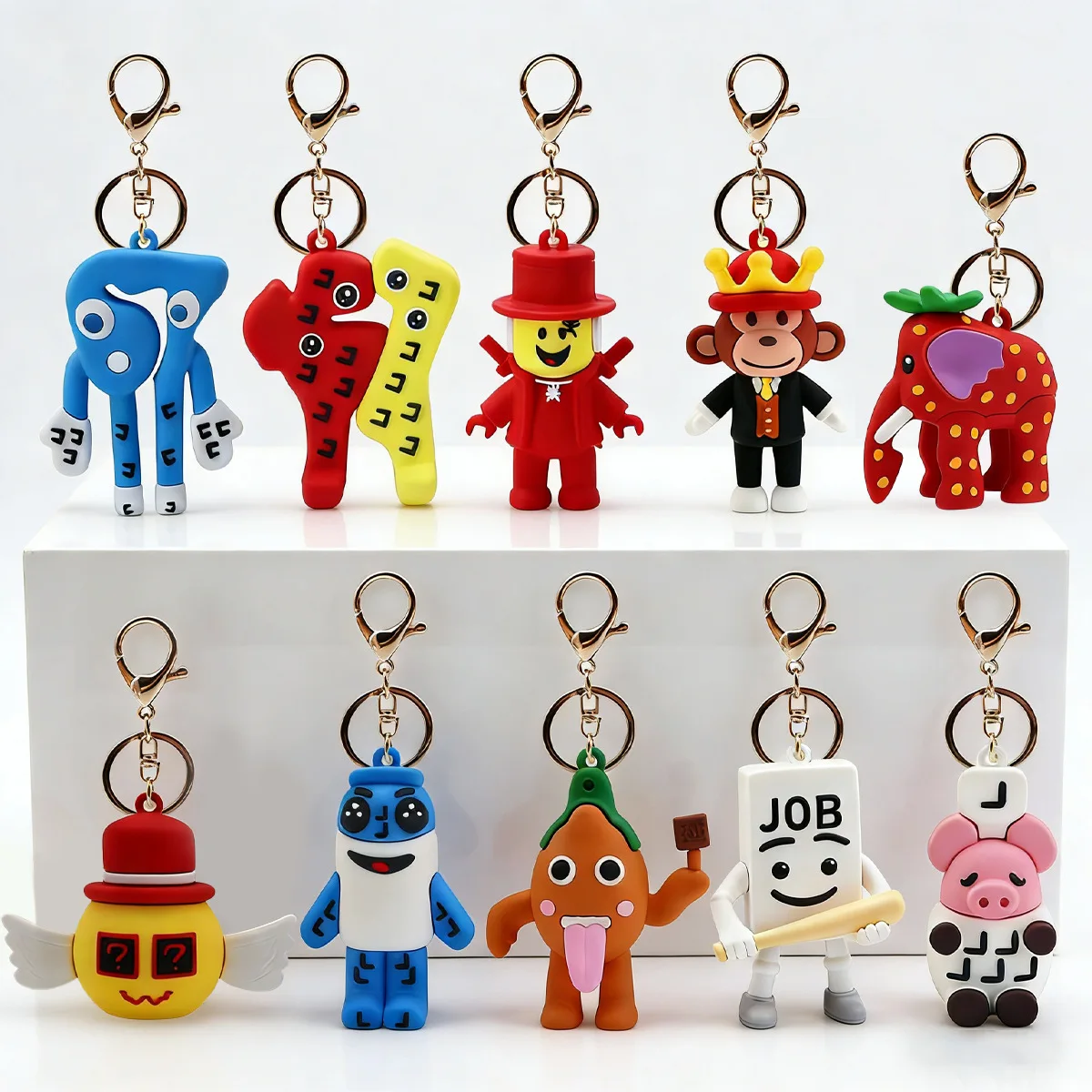 

Anime STEAL A BRAINROT Blue 67 sahur Keychain Cute No. 67 Keychain Pendant Game Surrounding Blue No. 67 Toys Birthday Gifts