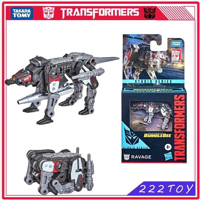 Novo takara tomy transformadores brinquedo estúdio série núcleo nível ravage figura de ação robô brinquedos presente hobbies anime figura colecionáveis