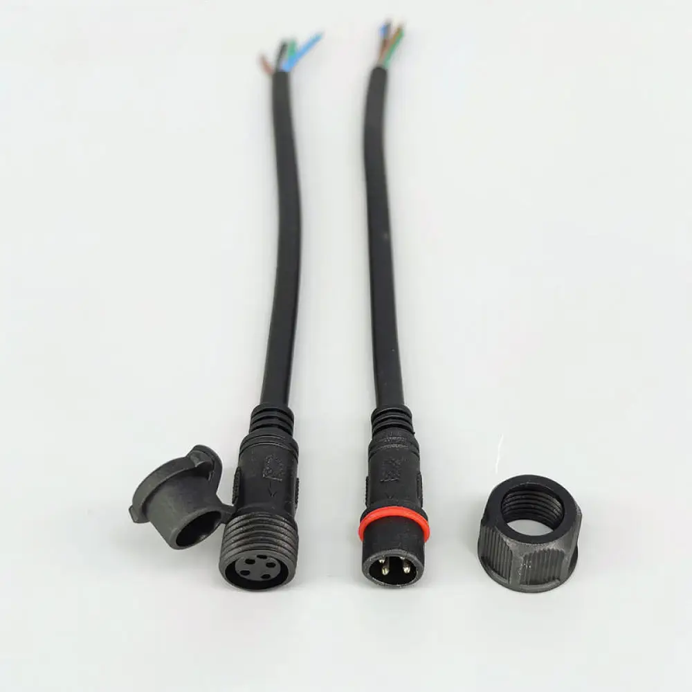 Industrial Electric Cable Plug For For Shangjiang Outdoor LED Lighting Waterproof Quick Connector Male Female Power Coupling