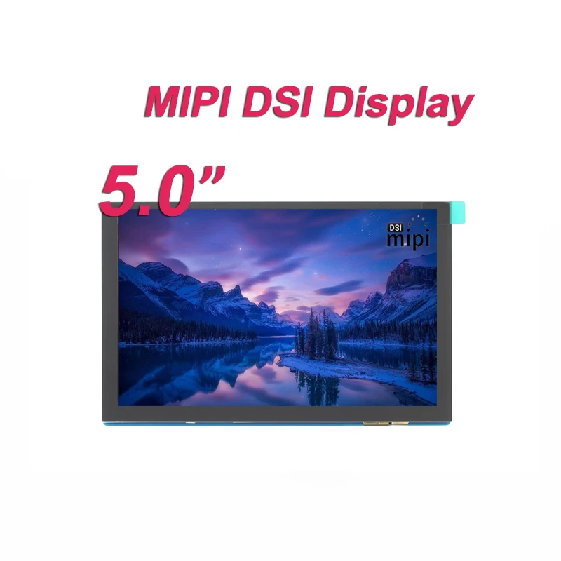 5,0-дюймовый IPS DSI-дисплей Интерфейс MIPI 800X480 Емкостный сенсорный экран TFT ЖК-дисплей Модуль поддерживает Raspbian/Ubuntu/Kali/Win10