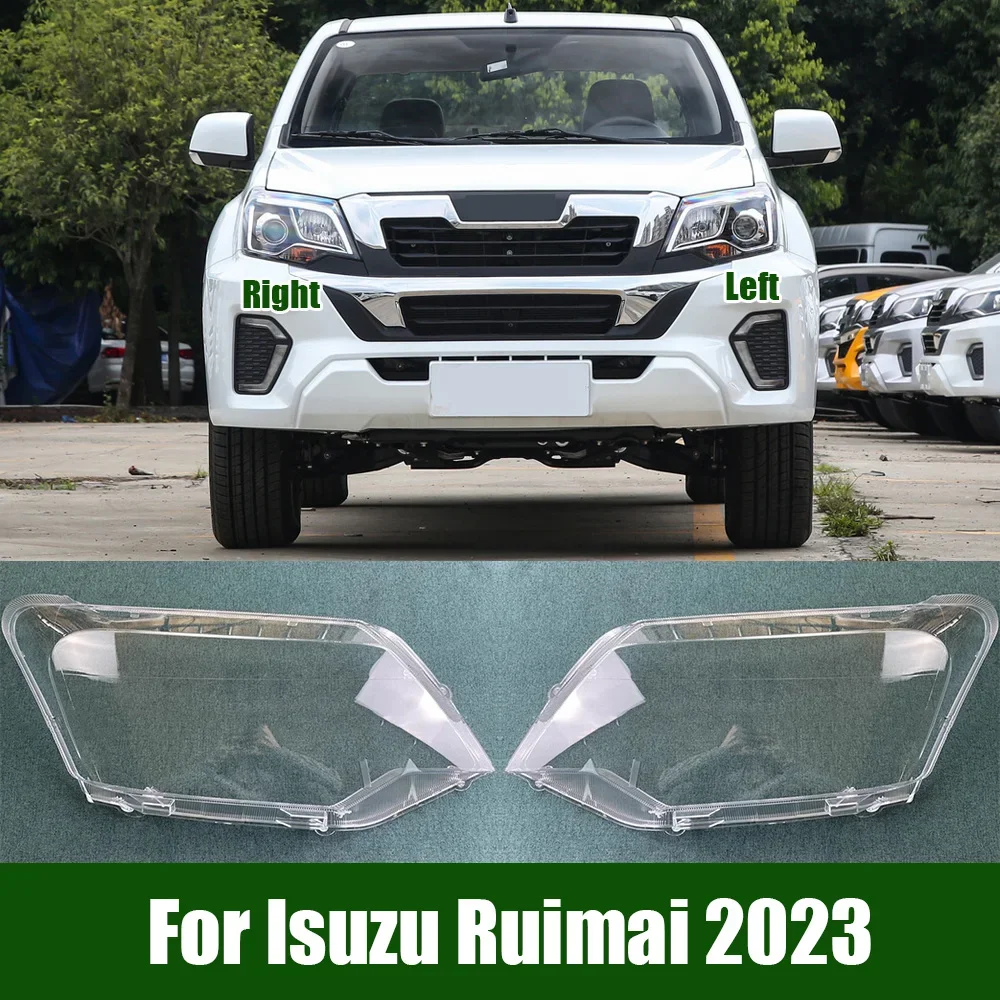 

For Isuzu Ruimai 2023 Transparent Lampshade Headlamp Cover Lamp Shade Headlight Shell Lens Plexiglass Car Accessories