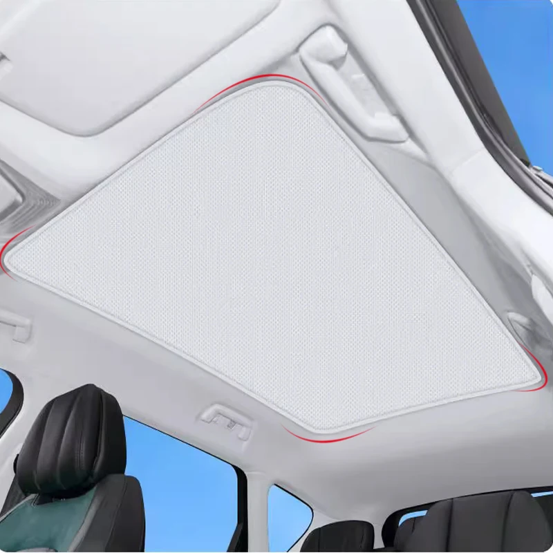 Para VOYAH FREE EV PHEV 2022-2025 Atualização Nano Ice Cloth Buckle Sun Shades Vidro Telhado Sunshade Protetor Solar Isolamento Térmico Sunroof