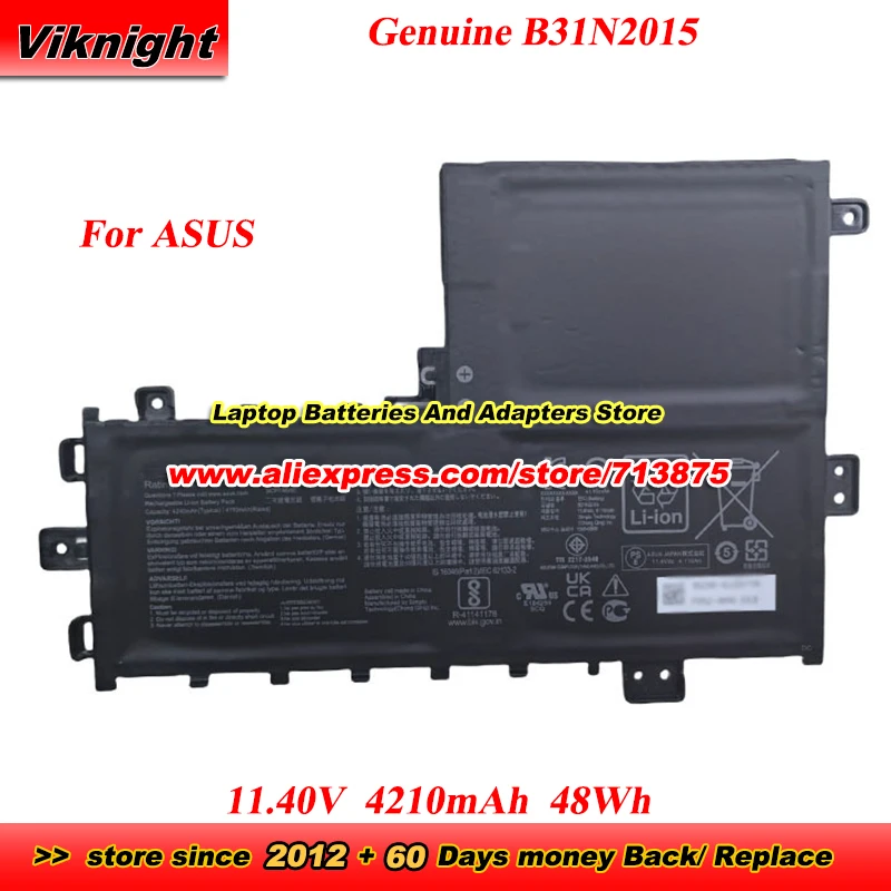 Original B31N2015 Battery 0B200-03350700 3ICP7/60/80 for ASUS VivoBook 17 K712EA K712EQ X712EA K712EA-SP1311T K712EA-SVF13002W
