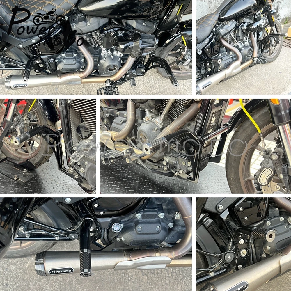 ل هارلي سوفتيل تحطم بار أوتاد الطريق السريع الجبهة الخلفية دراجة نارية السقوط حماية الوفير صالح شارع فات بوب منخفضة رايدر FXST 18-24