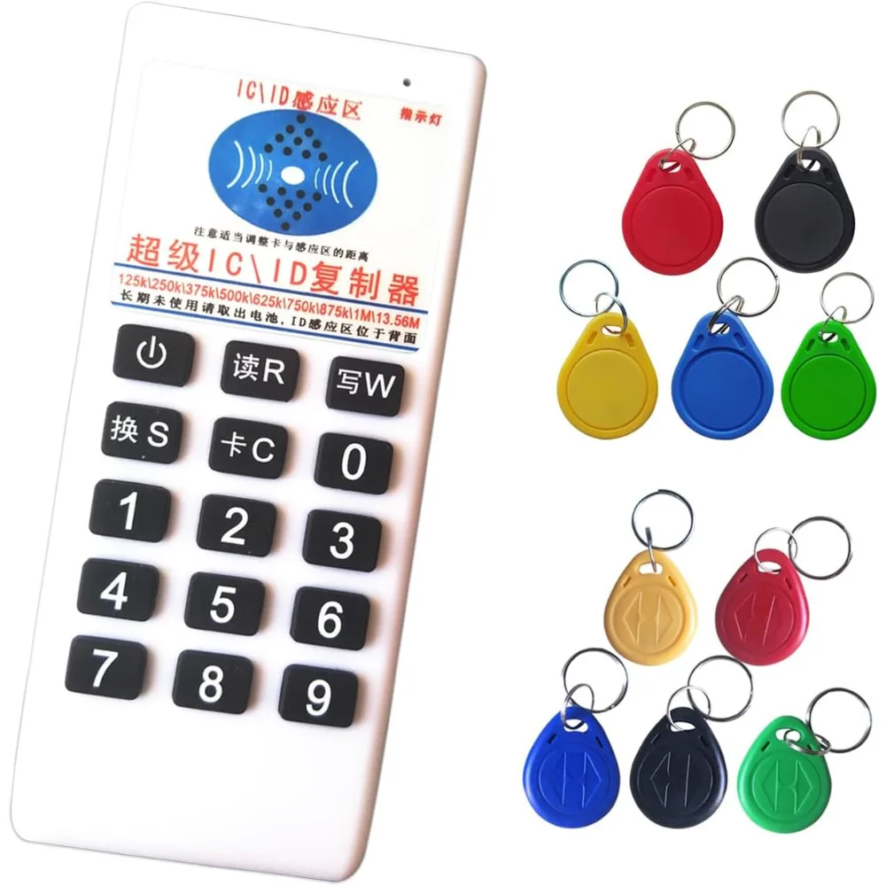 13.56MHZ Copier Duplicator Cloner RFID NFC IC Card Reader Handheld Frequency 125Khz Writer Access Control System Encrypted CUID