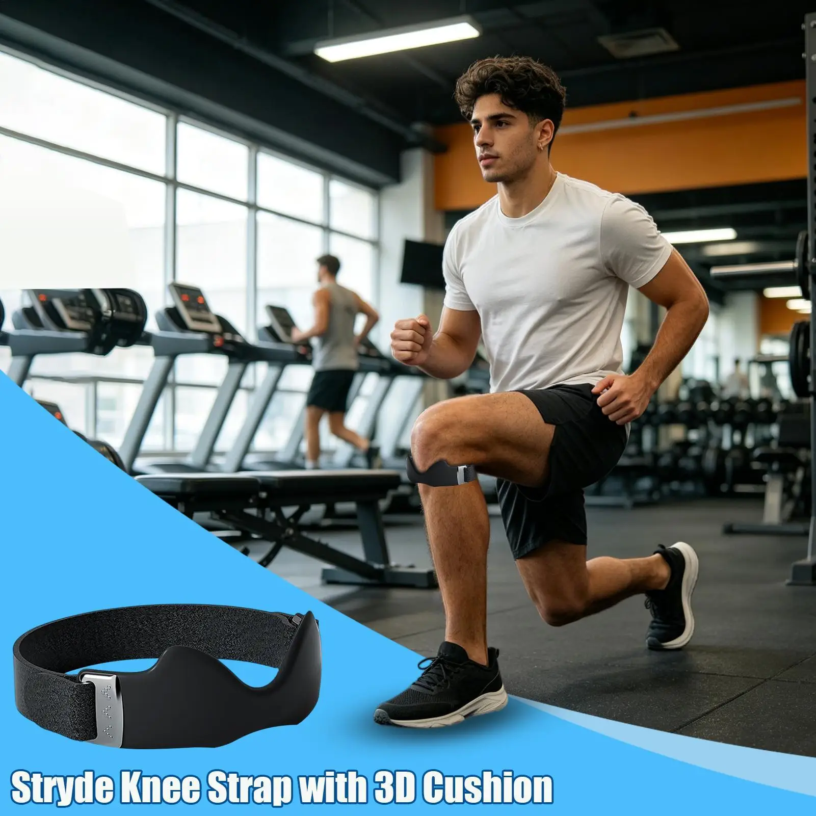 Knee Strap Breathable Knee Brace Patellar Brace Support For Women Men Runner Weightlifter Hiker Athlete Running Basketball